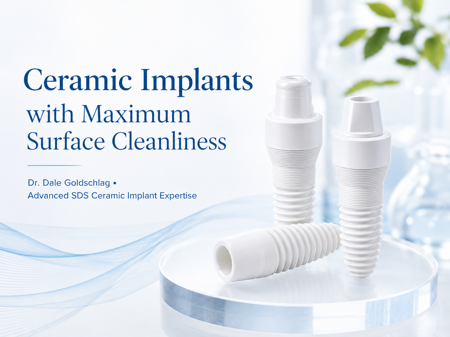 Ceramic implants with maximum surface cleanliness